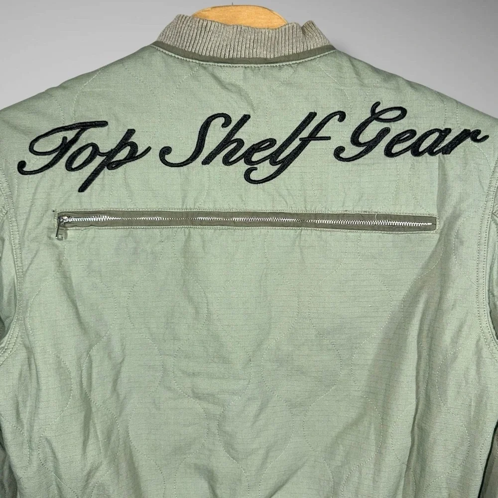 Vale Forever Jacket‎ Adult XL Authentic Green Ripstop Distressed Quilted RARE